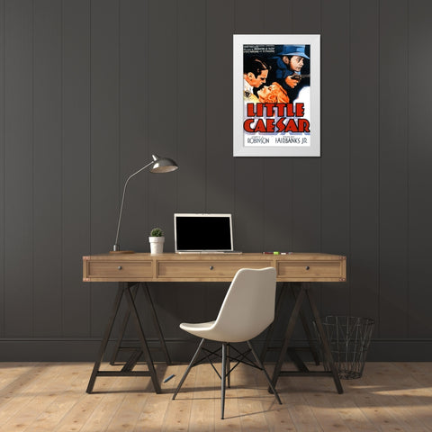 Little Caesar-1931 White Modern Wood Framed Art Print by Vintage Hollywood Archive