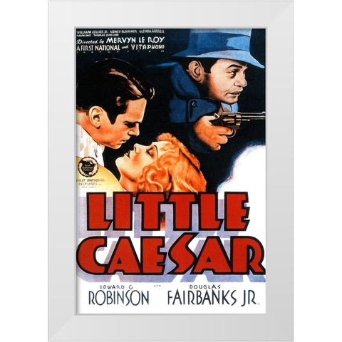 Little Caesar-1931 White Modern Wood Framed Art Print by Vintage Hollywood Archive