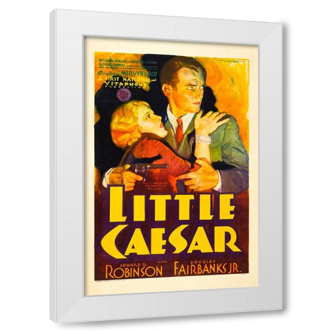 Little Caesar-1931 White Modern Wood Framed Art Print by Vintage Hollywood Archive