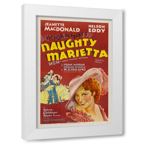 Naughty Marietta-1944 White Modern Wood Framed Art Print by Vintage Hollywood Archive
