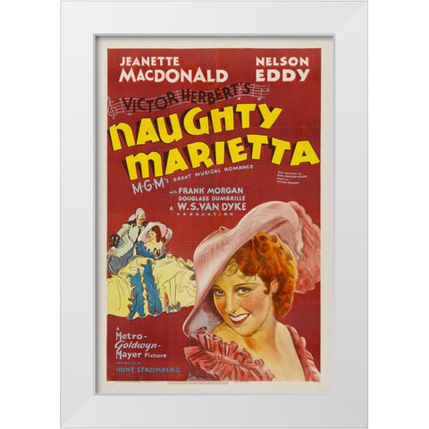 Naughty Marietta-1944 White Modern Wood Framed Art Print by Vintage Hollywood Archive