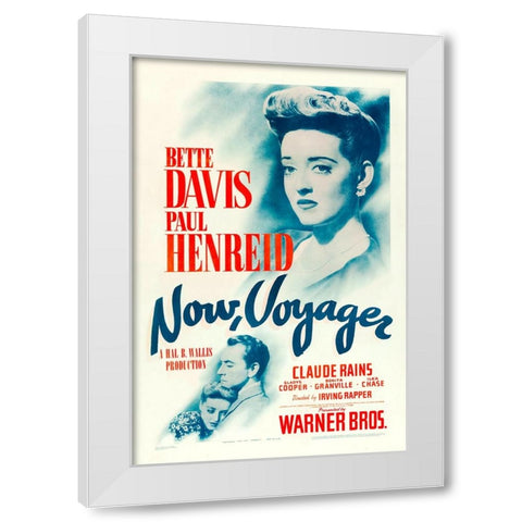 Now Voyager-1942 White Modern Wood Framed Art Print by Vintage Hollywood Archive