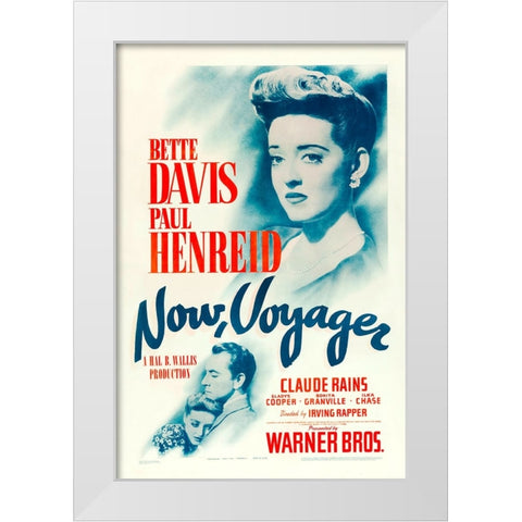 Now Voyager-1942 White Modern Wood Framed Art Print by Vintage Hollywood Archive