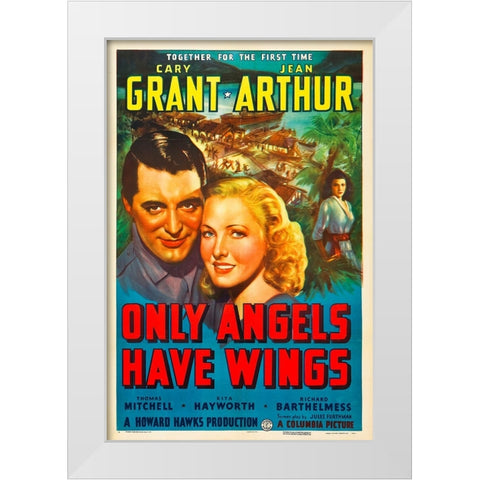 Only Angels Have Wings-1939 White Modern Wood Framed Art Print by Vintage Hollywood Archive