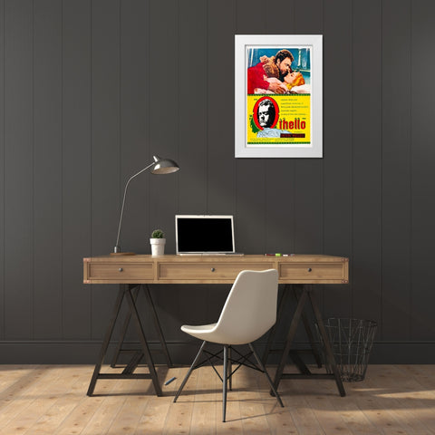 Othello-1955 White Modern Wood Framed Art Print by Vintage Hollywood Archive