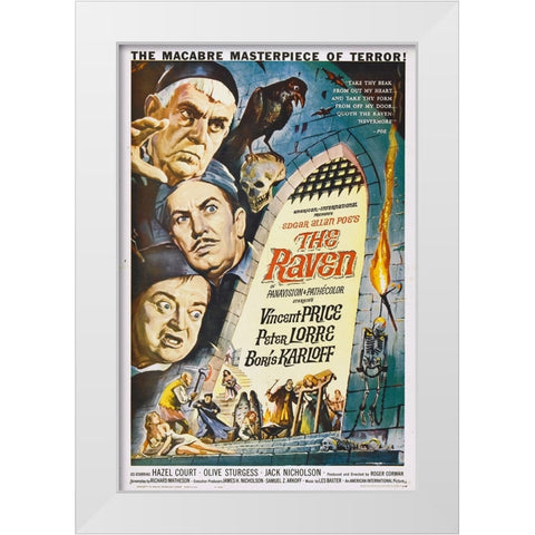 Raven White Modern Wood Framed Art Print by Vintage Hollywood Archive