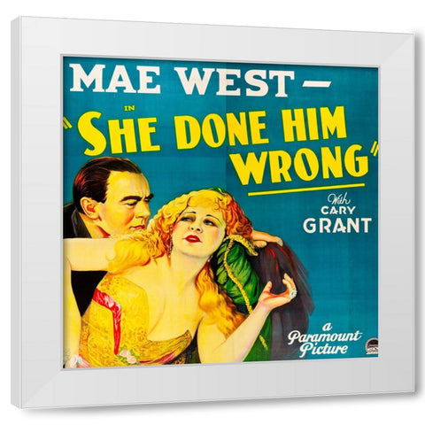 She Done Him Wrong-1932 White Modern Wood Framed Art Print by Vintage Hollywood Archive