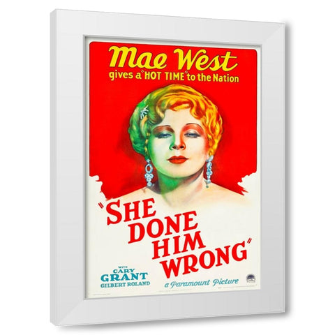 She Done Him Wrong-1933 White Modern Wood Framed Art Print by Vintage Hollywood Archive