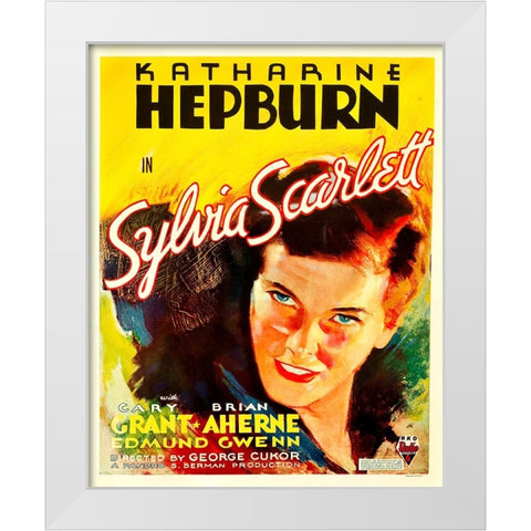 Sylvia Scarlett-1935 White Modern Wood Framed Art Print by Vintage Hollywood Archive