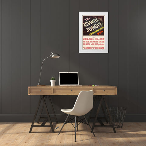 The Asphalt Jungle-1950 White Modern Wood Framed Art Print by Vintage Hollywood Archive