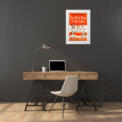 The Best Years of Our Lives-1946 White Modern Wood Framed Art Print by Vintage Hollywood Archive