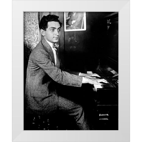 Irving Berlin-1906 White Modern Wood Framed Art Print by Vintage Music Archive