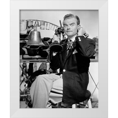 Spike Jones-1948 White Modern Wood Framed Art Print by Vintage Music Archive