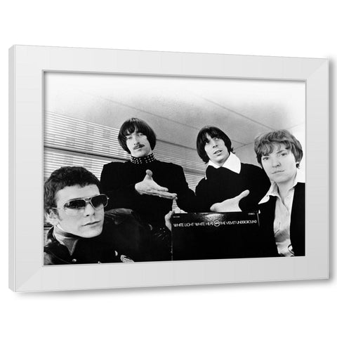 Velvet Underground White Modern Wood Framed Art Print by Vintage Music Archive