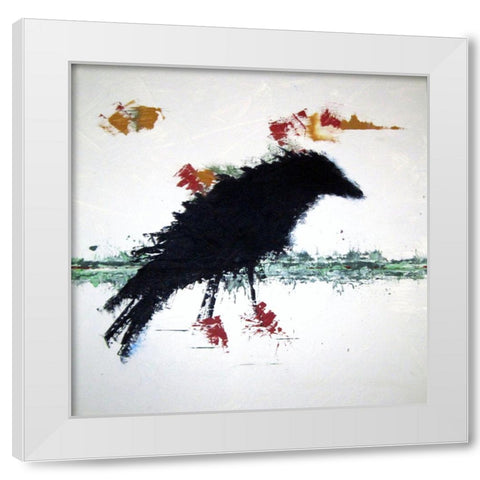 Dredging the Sound White Modern Wood Framed Art Print by Clement, Diane