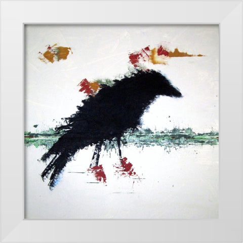 Dredging the Sound White Modern Wood Framed Art Print by Clement, Diane