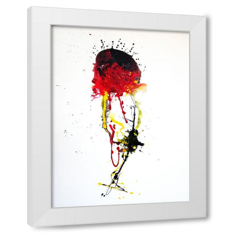 Mind Bomb White Modern Wood Framed Art Print by Clement, Diane