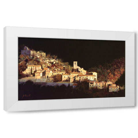 Paesaggio Scuro White Modern Wood Framed Art Print by Borelli, Guido