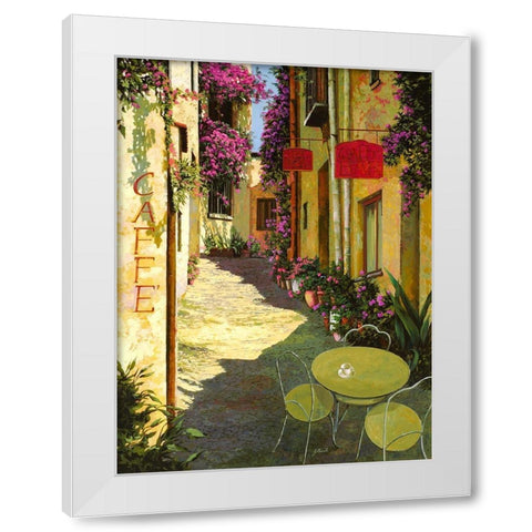 Caffe Piccolo il covo White Modern Wood Framed Art Print by Borelli, Guido