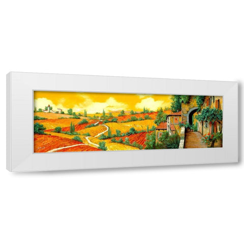 Bassa Toscana White Modern Wood Framed Art Print by Borelli, Guido
