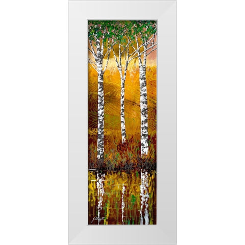 Betulle White Modern Wood Framed Art Print by Borelli, Guido
