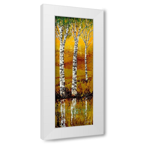Betulle Chiare White Modern Wood Framed Art Print by Borelli, Guido