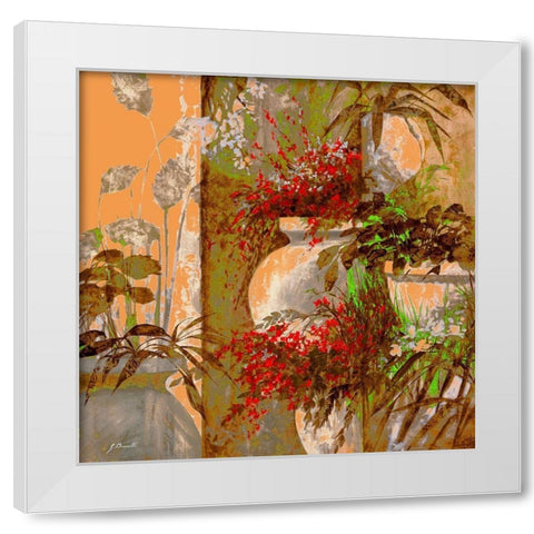 Uno Bianco White Modern Wood Framed Art Print by Borelli, Guido
