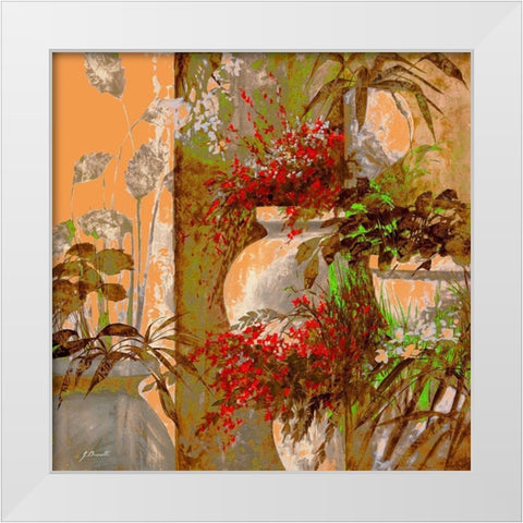 Uno Bianco White Modern Wood Framed Art Print by Borelli, Guido
