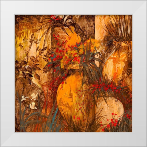 Orci Ocra White Modern Wood Framed Art Print by Borelli, Guido