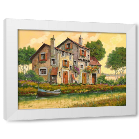 Giallogiallo White Modern Wood Framed Art Print by Borelli, Guido