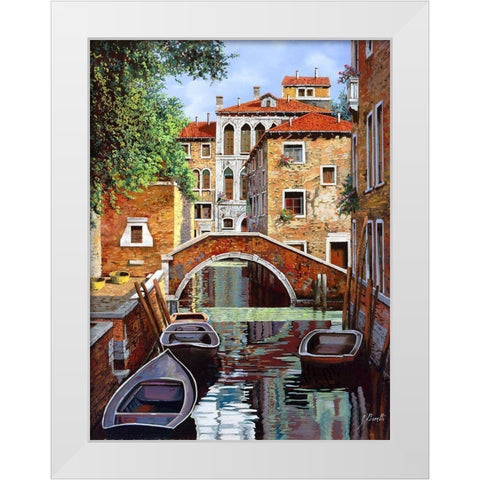 riflessi di venezia White Modern Wood Framed Art Print by Borelli, Guido