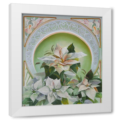 La Stella di Natale White Modern Wood Framed Art Print by Borelli, Guido