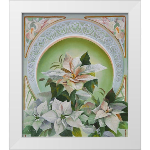 La Stella di Natale White Modern Wood Framed Art Print by Borelli, Guido
