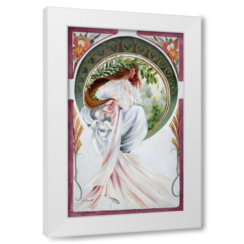 Donna Liberty White Modern Wood Framed Art Print by Borelli, Guido
