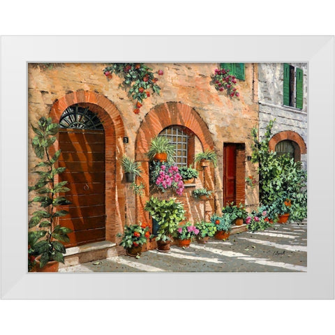Viaggio in Toscana White Modern Wood Framed Art Print by Borelli, Guido