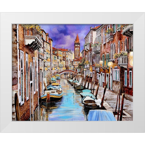 Quasi l alba White Modern Wood Framed Art Print by Borelli, Guido