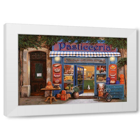 La Pasticceria  White Modern Wood Framed Art Print by Borelli, Guido
