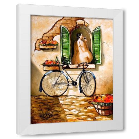 Mellow Days White Modern Wood Framed Art Print by West, Ronald