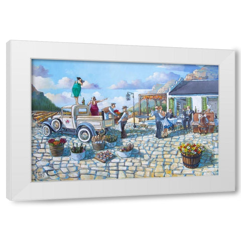Boland Delivery I White Modern Wood Framed Art Print by West, Ronald