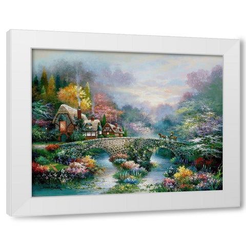 Going Home White Modern Wood Framed Art Print by Lee, James