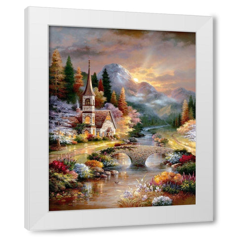 Early Service White Modern Wood Framed Art Print by Lee, James