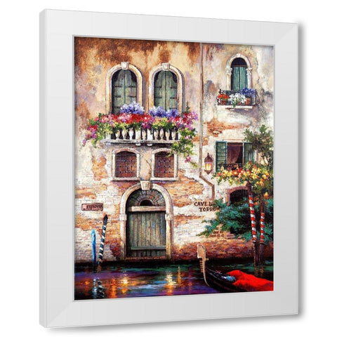 Door to Italy White Modern Wood Framed Art Print by Lee, James