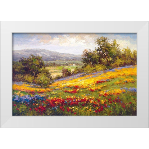 Campo Di Fiore I White Modern Wood Framed Art Print by Hulsey