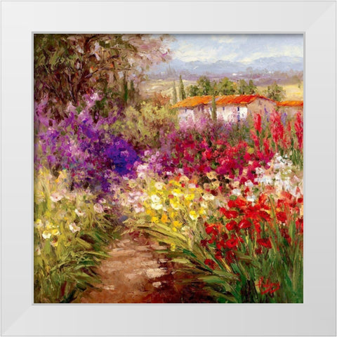 Bienfaisant I White Modern Wood Framed Art Print by Hulsey