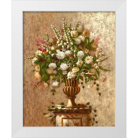 Summer Rhapsody White Modern Wood Framed Art Print by Welby