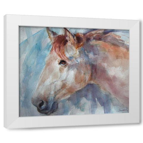 Equine by Design White Modern Wood Framed Art Print by Campbell, Robert