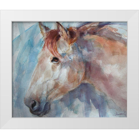 Equine by Design White Modern Wood Framed Art Print by Campbell, Robert