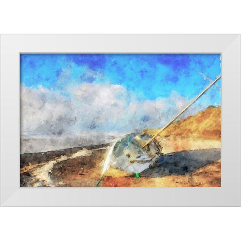 Coastal Series #19 White Modern Wood Framed Art Print by Curinga, Kim