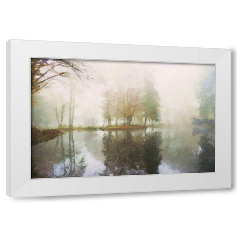 Misy Series #4 White Modern Wood Framed Art Print by Curinga, Kim