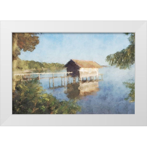 Lodge Series #4 White Modern Wood Framed Art Print by Curinga, Kim